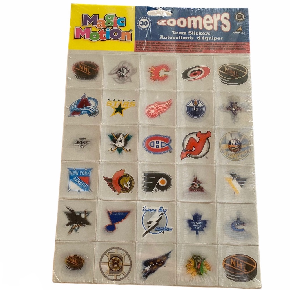 🔵 3/ $15 - Zoomers Pinnacle Hockey Stickers - NEW